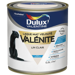 Dulux Valentine - Peinture Laque Valénite Mat Lin Clair 0,5 l