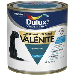 Dulux Valentine - Peinture Laque Valénite Mat Bleu Paon 0,5 l