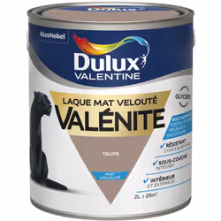 LIVRAISON OFFERTE DES 39€ D’ACHAT ET RETOUR GRATUIT ! Dulux Valentine laque valénite mat : Une laque hautement résistante au ...