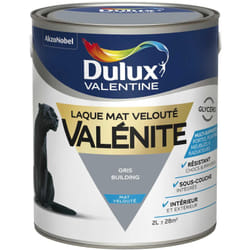 Dulux Valentine - Peinture Laque Valénite Mat Gris Building 2 l