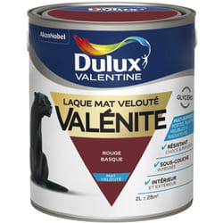 Dulux Valentine - Peinture Laque Valénite Mat Rouge Basque (ral 3004) 2 l
