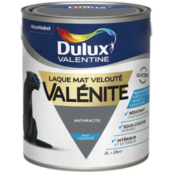 Dulux Valentine - Peinture Laque Valénite Mat Anthracite 2 l