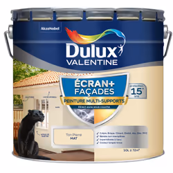 LIVRAISON OFFERTE DES 39€ D’ACHAT ET RETOUR GRATUIT ! Peinture Ecran+ Multi-Supports Façade - Dulux Valentine La peinture Ecr ...