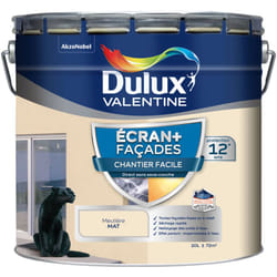 Dulux Valentine - Peinture Façade Ecran+ Chantier Facile - direct sans sous-couche - Mat Meulière 10 l