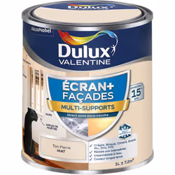 LIVRAISON OFFERTE DES 39€ D’ACHAT ET RETOUR GRATUIT ! Peinture Ecran+ Multi-Supports Façade - Dulux Valentine La peinture Ecr ...