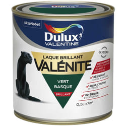 Dulux Valentine - Peinture Laque Valénite Brillant Vert Basque (ral 6005) 0,5 l