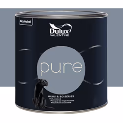 La Peinture murs & boiseries Dulux Valentine Pure Ardoise est une peinture de haute qualité alliant pigments au pouvoir couvr ...