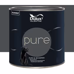 La Peinture murs & boiseries Dulux Valentine Pure Asphalte est une peinture de haute qualité alliant pigments au pouvoir couv ...