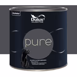 La Peinture murs & boiseries Dulux Valentine Pure Asphalte est une peinture de haute qualité alliant pigments au pouvoir couv ...