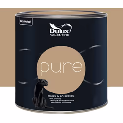La Peinture murs & boiseries Dulux Valentine Pure Café est une peinture de haute qualité alliant pigments au pouvoir couvrant ...