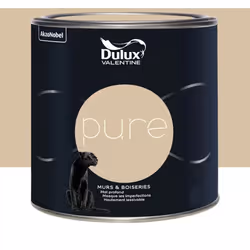 La Peinture murs & boiseries Dulux Valentine Pure Café est une peinture de haute qualité alliant pigments au pouvoir couvrant ...