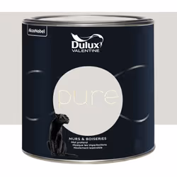 La Peinture murs & boiseries Dulux Valentine Pure Craie est une peinture de haute qualité alliant pigments au pouvoir couvran ...