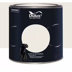 La Peinture murs & boiseries Dulux Valentine Pure Crème est une peinture de haute qualité alliant pigments au pouvoir couvran ...