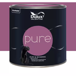 La Peinture murs & boiseries Dulux Valentine Pure Fuchsia est une peinture de haute qualité alliant pigments au pouvoir couvr ...