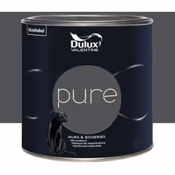 La Peinture murs & boiseries Dulux Valentine Pure Gris est une peinture de haute qualité alliant pigments au pouvoir couvrant ...