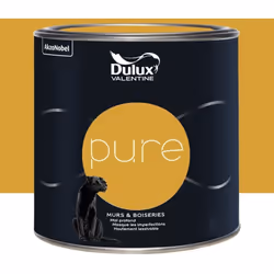 La Peinture murs & boiseries Dulux Valentine Pure Jaune est une peinture de haute qualité alliant pigments au pouvoir couvran ...