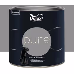 La Peinture murs & boiseries Dulux Valentine Pure Métal est une peinture de haute qualité alliant pigments au pouvoir couvran ...