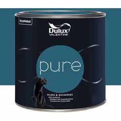 La Peinture murs & boiseries Dulux Valentine Pure Pétrole est une peinture de haute qualité alliant pigments au pouvoir couvr ...