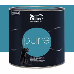 La Peinture murs & boiseries Dulux Valentine Pure Turquoise est une peinture de haute qualité alliant pigments au pouvoir cou ...