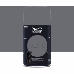 La Bombe de Peinture murs & boiseries Dulux Valentine Pure Anthracite est l'alliance parfaite entre peinture de haute qualité ...