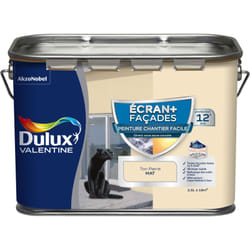 Dulux Valentine - Peinture Façade Ecran+ Chantier Facile - direct sans sous-couche - Mat Ton Pierre 2,5 l