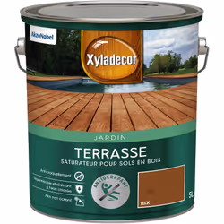 LIVRAISON OFFERTE DES 39€ D’ACHAT ET RETOUR GRATUIT ! SATURATEUR POUR SOL EXTERIEUR EN BOIS XYLADECOR TERRASSES MAT Teck 5 L  ...