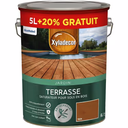 LIVRAISON OFFERTE DES 39€ D’ACHAT ET RETOUR GRATUIT ! SATURATEUR POUR SOL EXTERIEUR EN BOIS XYLADECOR TERRASSES MAT Teck 6 L  ...