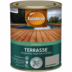 LIVRAISON OFFERTE DES 39€ D’ACHAT ET RETOUR GRATUIT ! Saturateur pour sol extérieur en bois Xyladecor terrasses mat Gris Tend ...