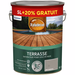 LIVRAISON OFFERTE DES 39€ D’ACHAT ET RETOUR GRATUIT ! SATURATEUR POUR SOL EXTERIEUR EN BOIS XYLADECOR TERRASSES MAT Gris Tend ...