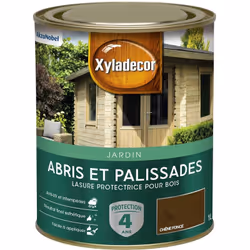 LIVRAISON OFFERTE DES 39€ D’ACHAT ET RETOUR GRATUIT ! Lasure protectrice pour bois extérieur Xyladecor Abris et Palissades ma ...