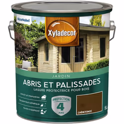 LIVRAISON OFFERTE DES 39€ D’ACHAT ET RETOUR GRATUIT ! LASURE PROTECTRICE POUR BOIS EXTÉRIEUR XYLADECOR ABRIS ET PALISSADES MA ...