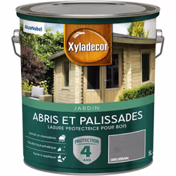 LIVRAISON OFFERTE DES 39€ D’ACHAT ET RETOUR GRATUIT ! LASURE PROTECTRICE POUR BOIS EXTÉRIEUR XYLADECOR ABRIS ET PALISSADES MA ...