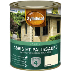 Lasure protectrice pour bois extérieur - Abris et Palissades - aspect mat lin opaque 1 L - Xyladecor