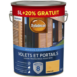 Akzonobel - Lasure protectrice pour bois extérieur - Volets et Portails - aspect satin chêne clair 6 l (5 l + 1 l gratuit) - Xyladecor