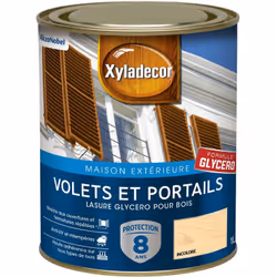 LIVRAISON OFFERTE DES 39€ D’ACHAT ET RETOUR GRATUIT ! Lasure protectrice glycéro pour bois extérieur Xyladecor Volets et Port ...