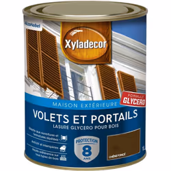 LIVRAISON OFFERTE DES 39€ D’ACHAT ET RETOUR GRATUIT ! Lasure protectrice glycéro pour bois extérieur Xyladecor Volets et Port ...