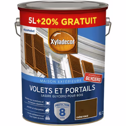 LIVRAISON OFFERTE DES 39€ D’ACHAT ET RETOUR GRATUIT ! LASURE PROTECTRICE GLYCÉRO POUR BOIS EXTÉRIEUR XYLADECOR VOLETS ET PORT ...