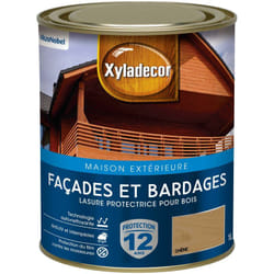Xyladecor - Lasure protectrice pour bois extérieur - Facades et Bardages - aspect satin chêne 1 l