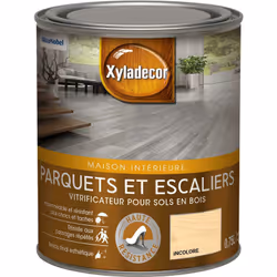 LIVRAISON OFFERTE DES 39€ D’ACHAT ET RETOUR GRATUIT ! Vitrificateur pour sols intérieurs en bois Xyladecor Parquet et Escalie ...