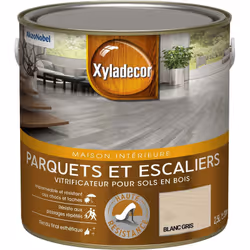 LIVRAISON OFFERTE DES 39€ D’ACHAT ET RETOUR GRATUIT ! Vitrificateur pour sols intérieurs en bois Xyladecor Parquet et Escalie ...