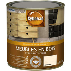 Xyladecor - Vernis protecteur pour les meubles en bois - aspect satin bois -blanchi 0,5 l