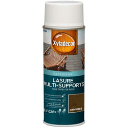 Xyladecor - Lasure aérosol multi-supports tous types de bois extérieur - aspect mat chêne foncé 400 mL