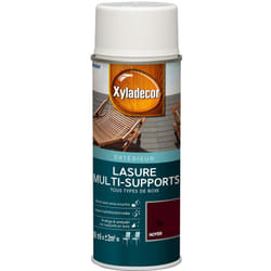 Xyladecor - Lasure aérosol multi-supports tous types de bois extérieur - aspect mat noyer 400 mL