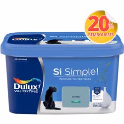 Peinture toutes pièces DULUX VALENTINE Si Simple ! SATIN Le Bleu 2,5 L La peinture Dulux Valentine Si Simple! est LA peinture ...