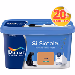 Peinture toutes pièces DULUX VALENTINE Si Simple ! SATIN L'Ocre 2,5 L La peinture Dulux Valentine Si Simple! est LA peinture  ...