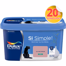 Peinture toutes pièces DULUX VALENTINE Si Simple ! SATIN Le Rose intense 2,5 L La peinture Dulux Valentine Si Simple! est LA  ...