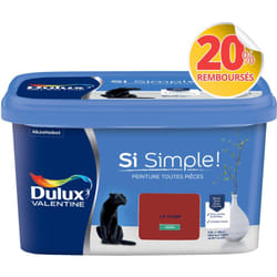 Peinture toutes pièces Si Simple Aspect Satin - Le Rouge 2,5 L - Dulux Valentine