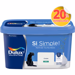 Peinture toutes pièces DULUX VALENTINE Si Simple ! SATIN L' Ivoire 2,5 L La peinture Dulux Valentine Si Simple! est LA peintu ...
