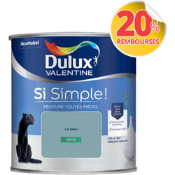 Peinture toutes pièces Dulux Valentine Si Simple Satin Le Bleu 0,5 l