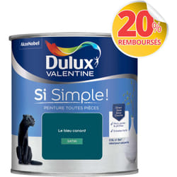 Peinture toutes pièces Dulux Valentine Si Simple Satin Le Bleu Canard 0,5 l